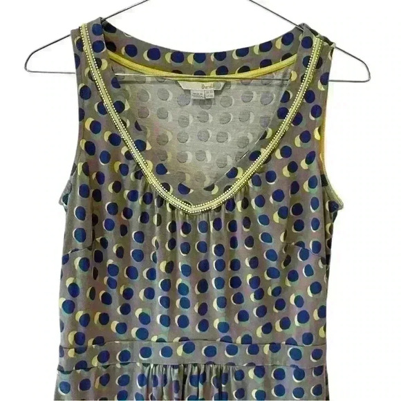 Boden Jersey Polka Dots Driftwood Sienna Dress Size 4R - Picture 4 of 11